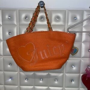 Juicy Couture Straw Tote Bag